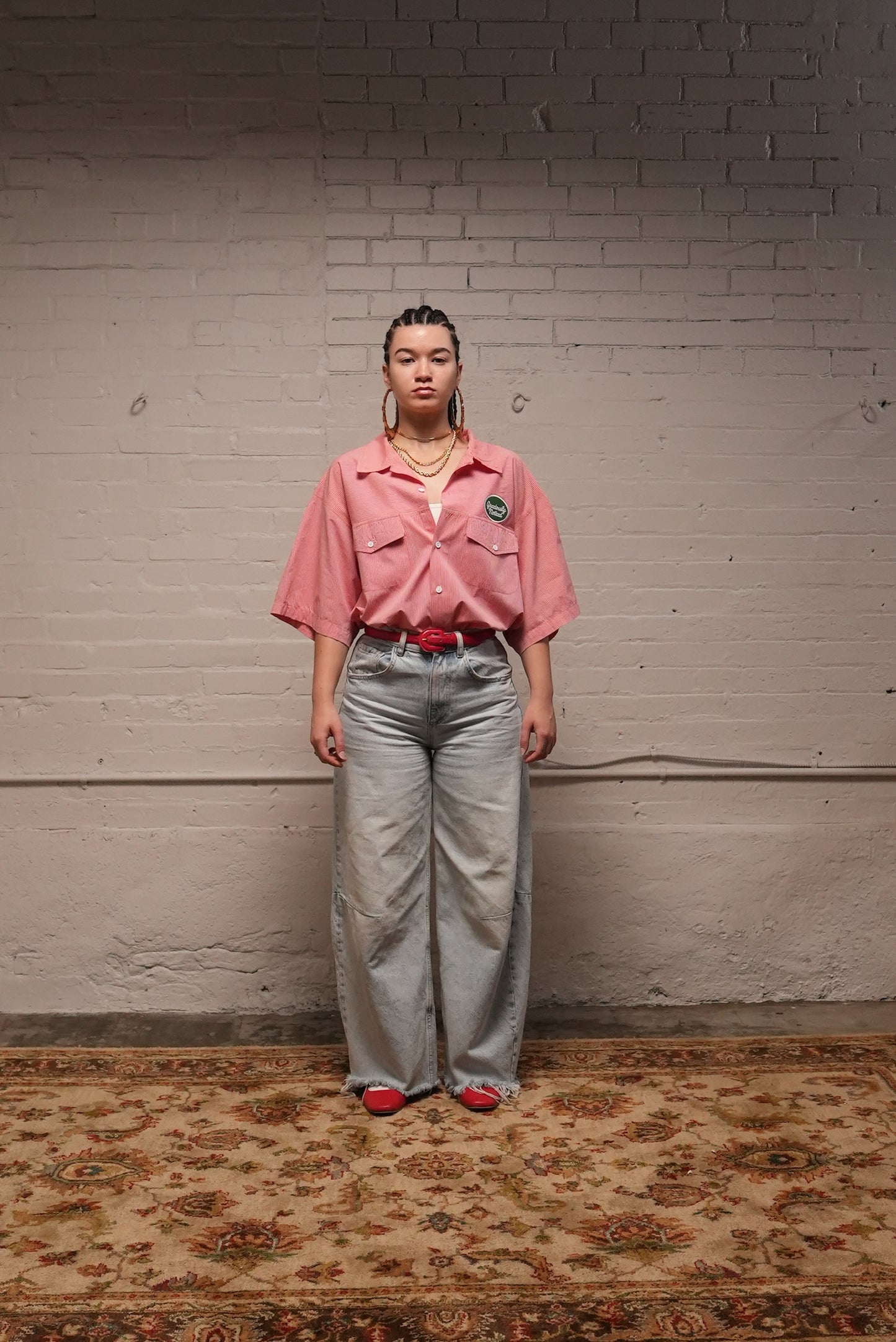 Mechanic Patch Button Up