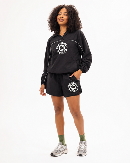 GN- Never Go Unnoticed Windbreaker Set (Black) (Unisex)