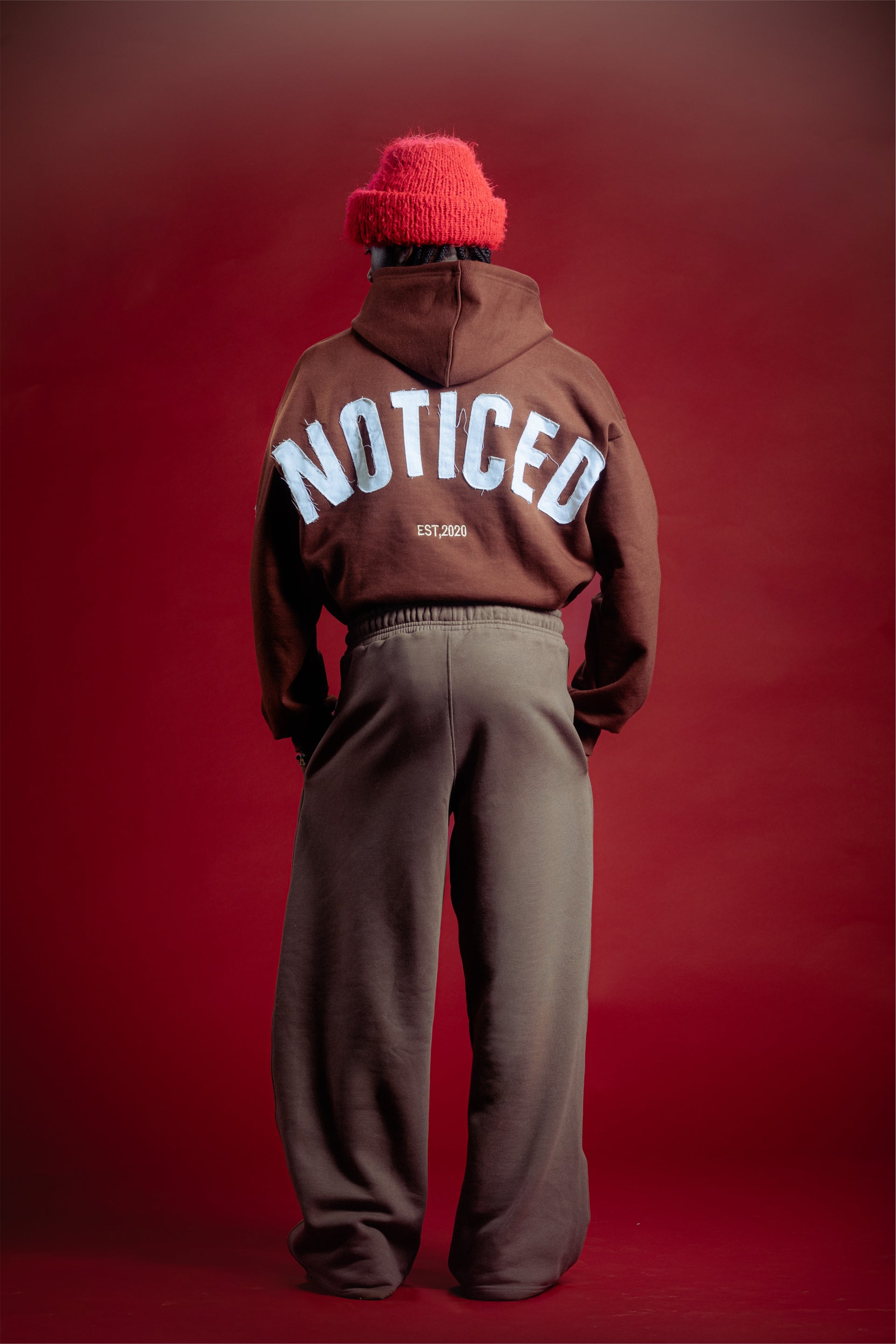 Premium Graciously Noticed Heavyweight Hoodie (Brown)