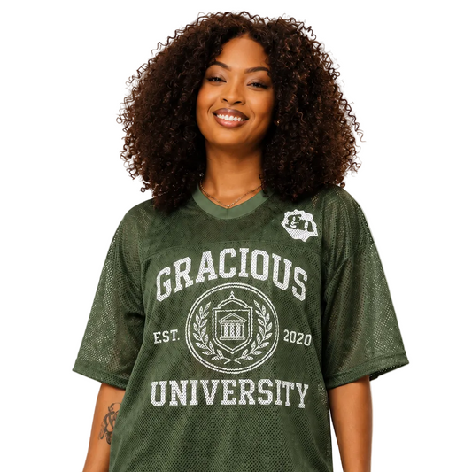 Gracious University Mesh Jersey- Olive Green