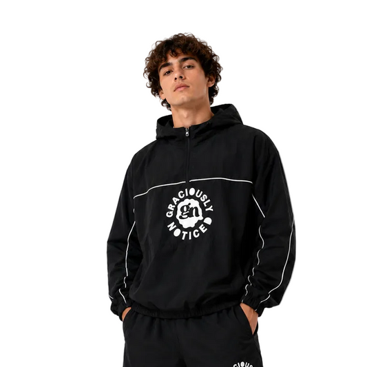 GN- Never Go Unnoticed Windbreaker Set (Black) (Unisex)