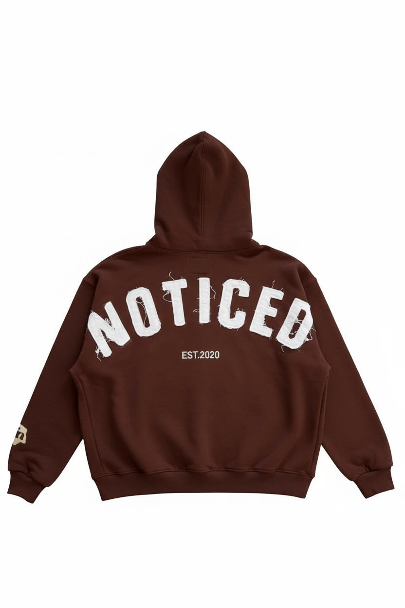 Premium Graciously Noticed Heavyweight Hoodie (Brown)