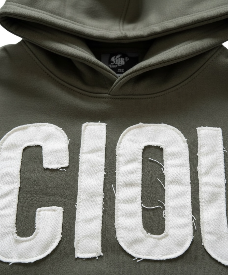 Premium Graciously Noticed Heavyweight Hoodie (Olive Green)