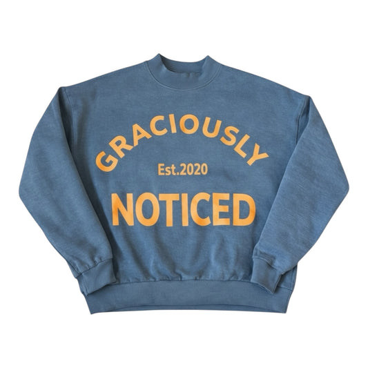 Premium crewneck Graciously Noticed crewneck sweater (Grey)