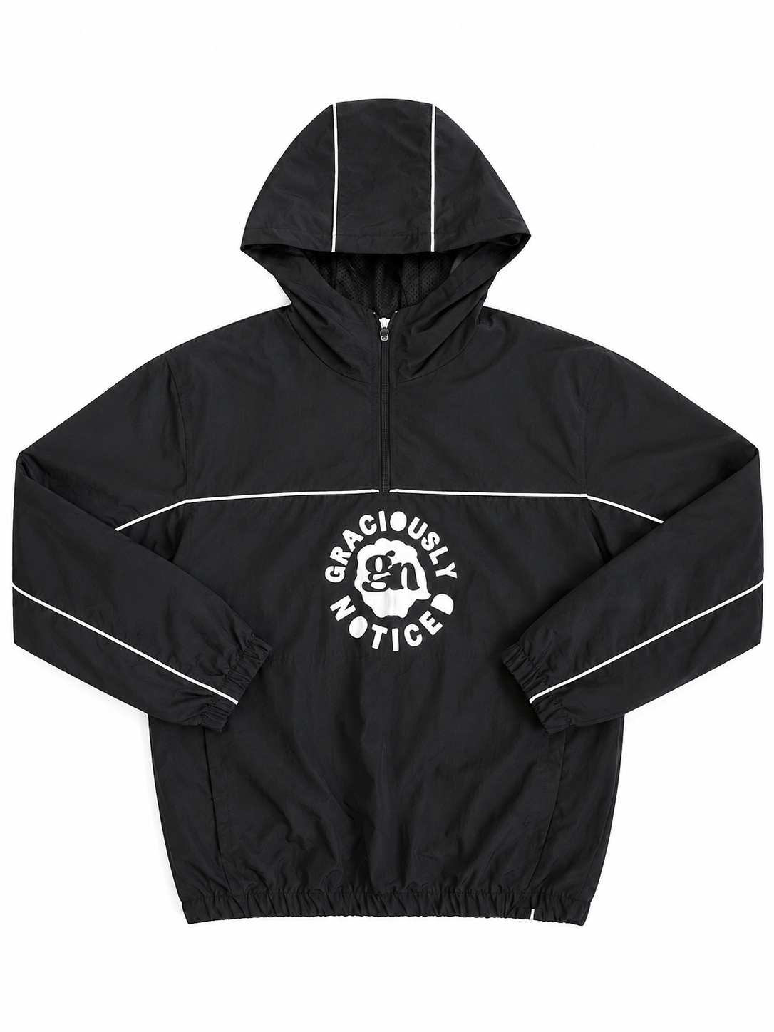 GN- Never Go Unnoticed Windbreaker Set (Black)