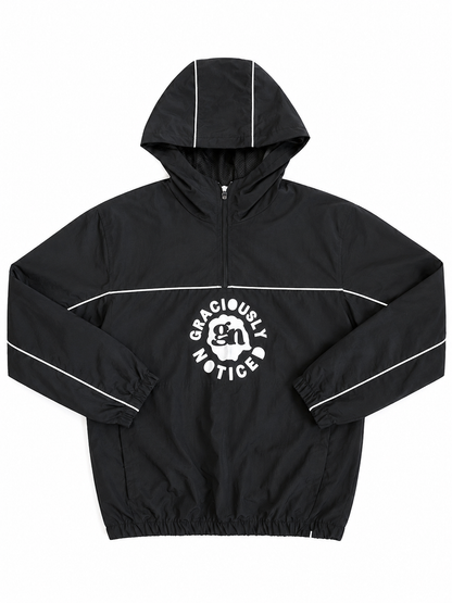 GN- Never Go Unnoticed Windbreaker Set (Black) (Unisex)