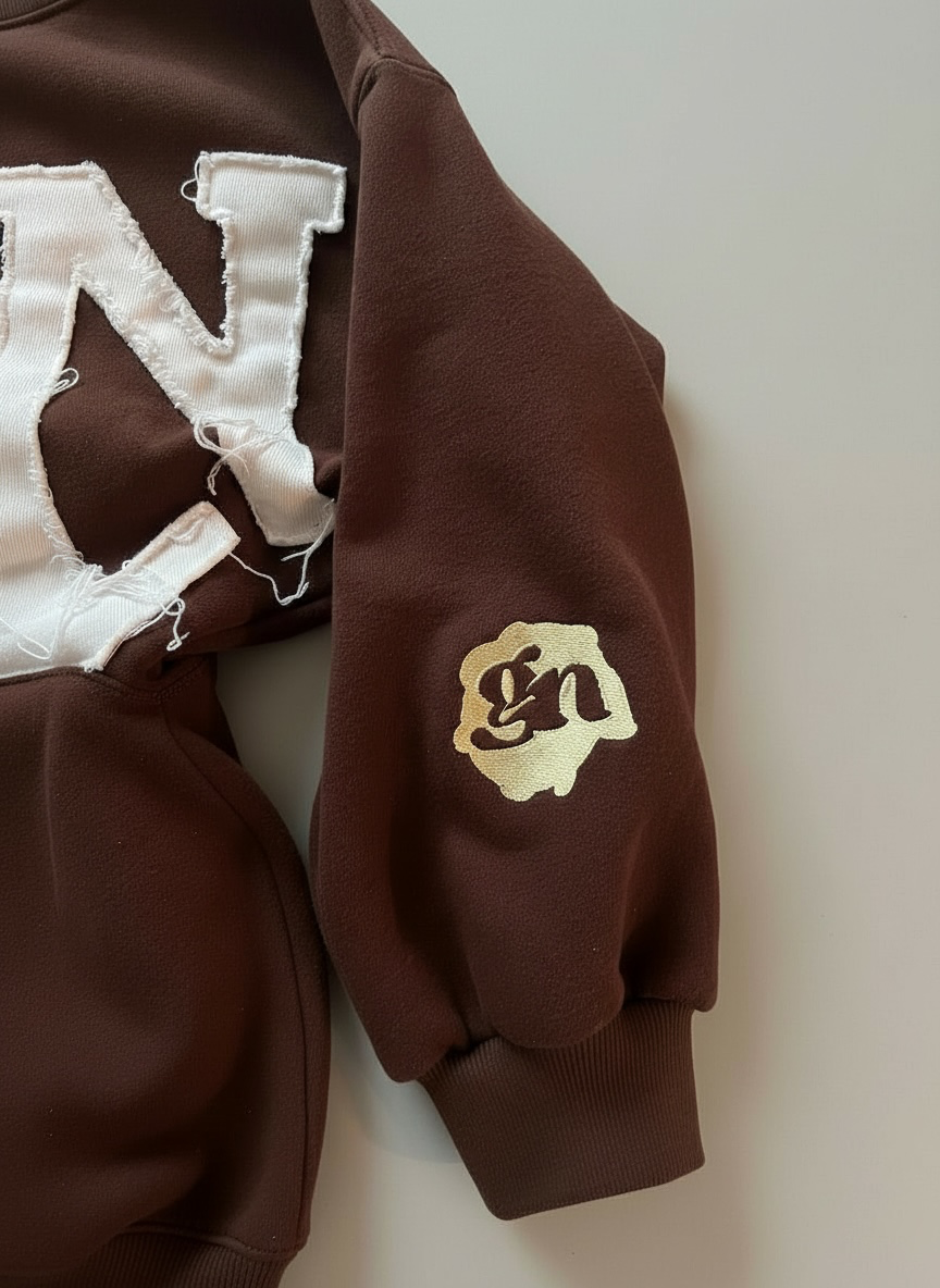 Premium Graciously Noticed Heavyweight Hoodie (Brown)