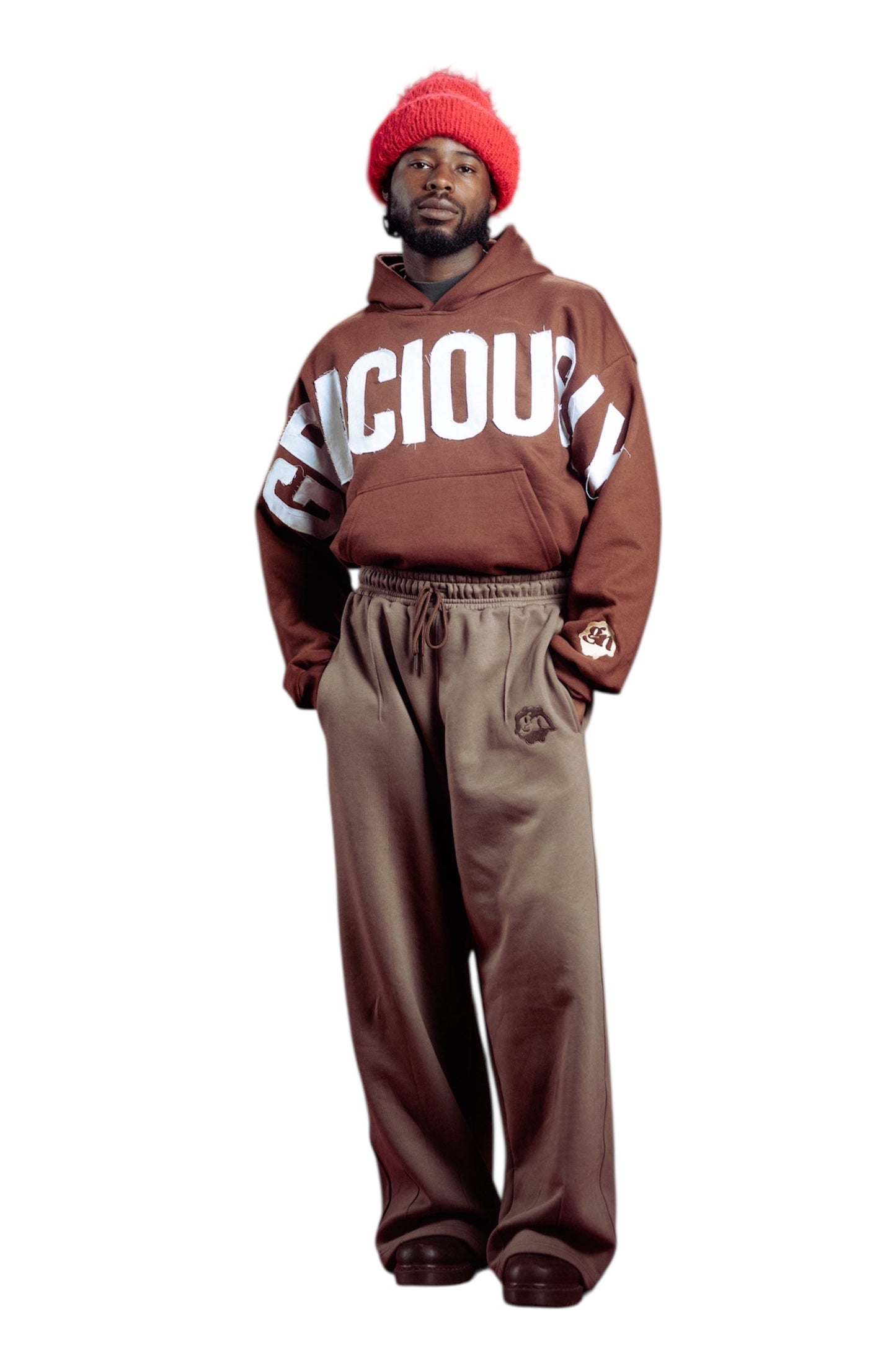 Premium Graciously Noticed Heavyweight Hoodie (Brown)