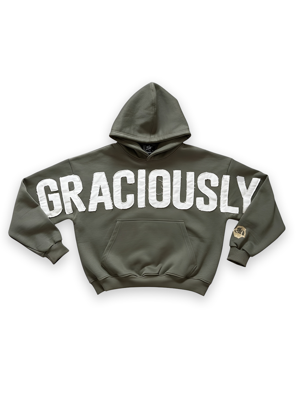 Premium Graciously Noticed Heavyweight Hoodie (Olive Green)