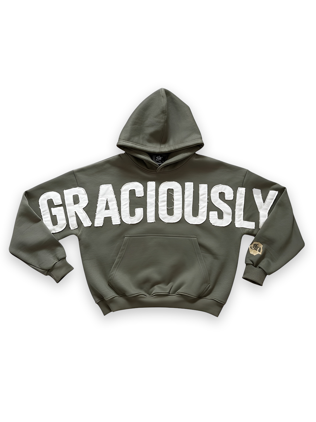 Premium Graciously Noticed Heavyweight Hoodie (Olive Green)