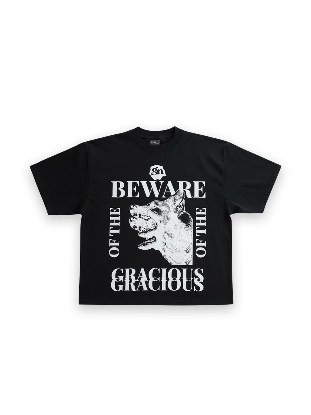 “Beware of the Gracious” Premium drop shoulder T-shirt (Charcoal Gray)